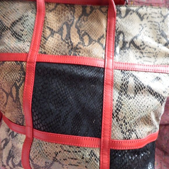 Vintage Accents by Sharif Leather Bag or Tote - Picture 2 of 6